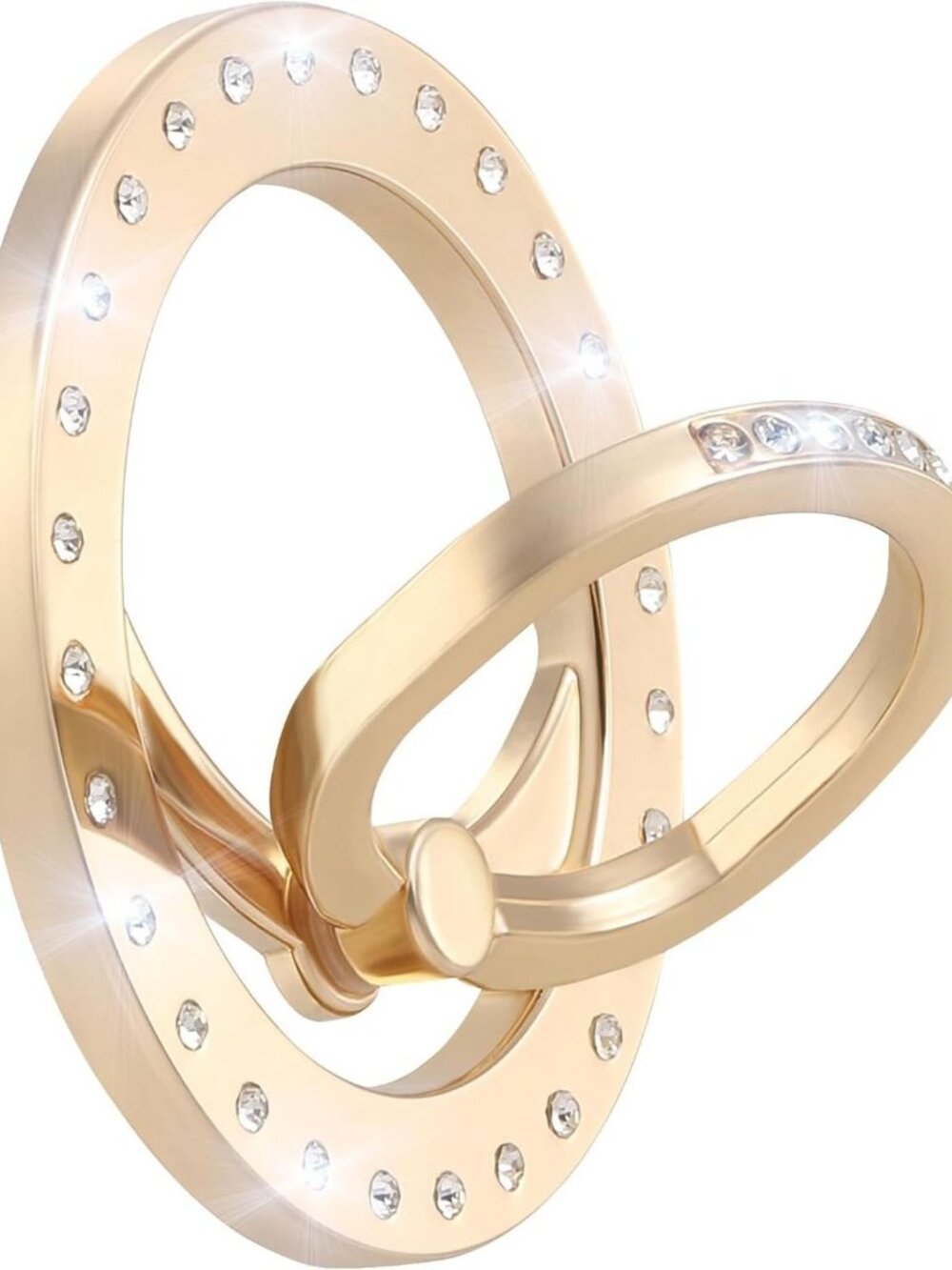 Phone Grip, Magnetic Phone Ring with Crystal, Compatible with MagSafe Ring Holde